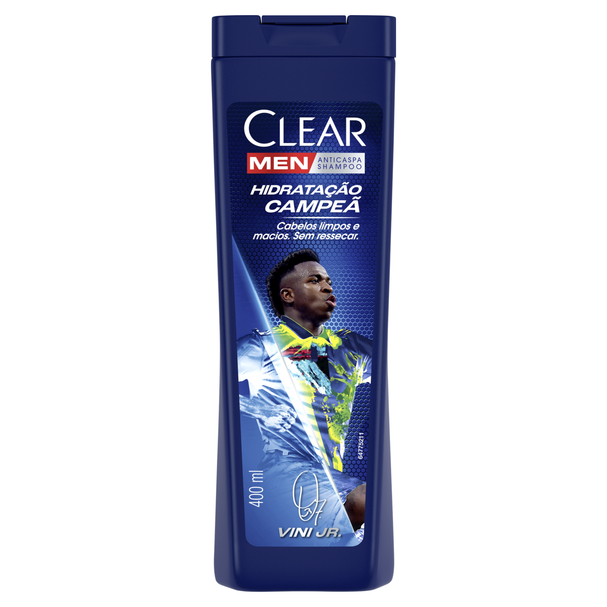 SHAMPOO ANTICASPA VINI JR. CLEAR MEN HIDRATAÇÃO CAMPEÃ FRASCO 400ML 0