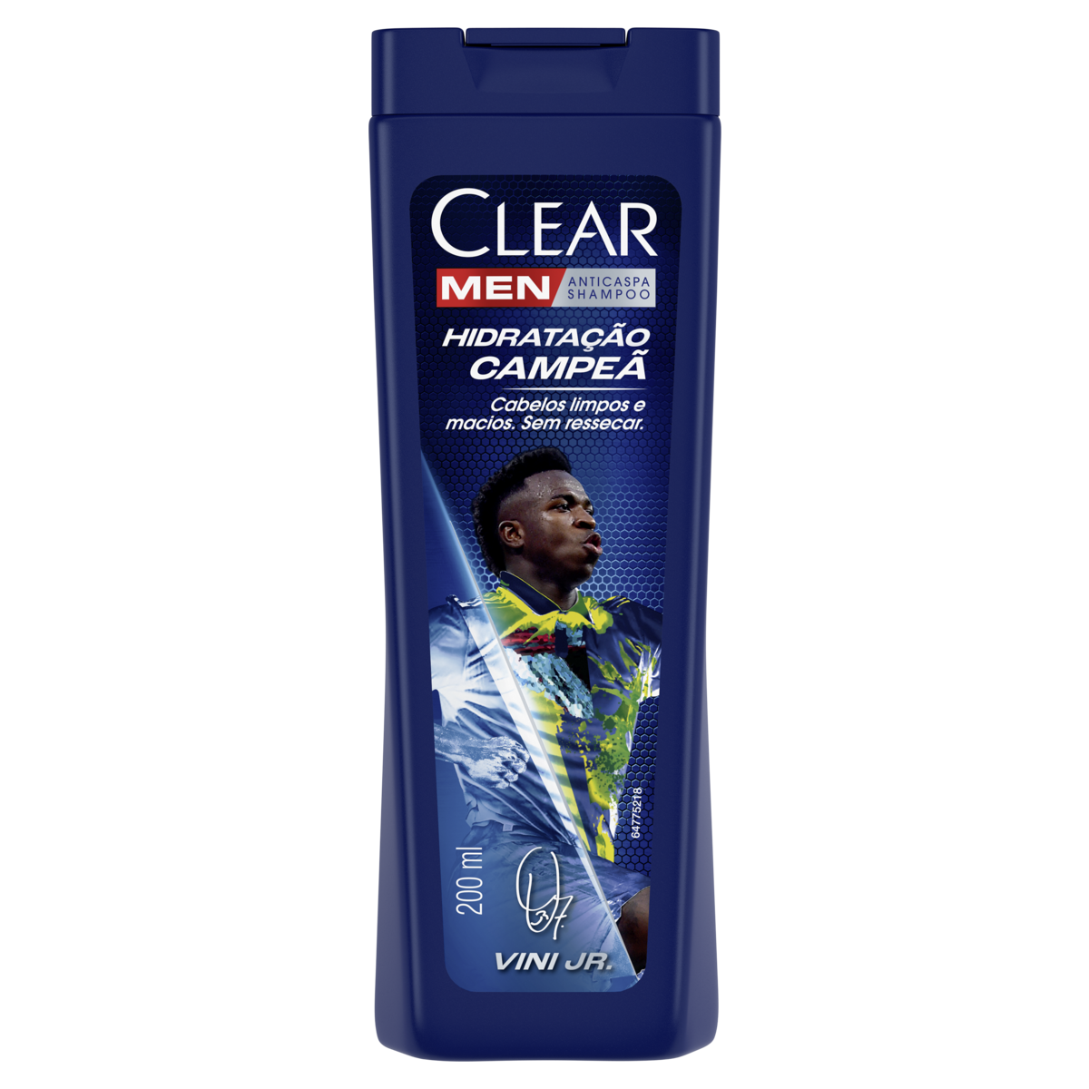 SHAMPOO ANTICASPA VINI JR. CLEAR MEN HIDRATAÇÃO CAMPEÃ FRASCO 200ML