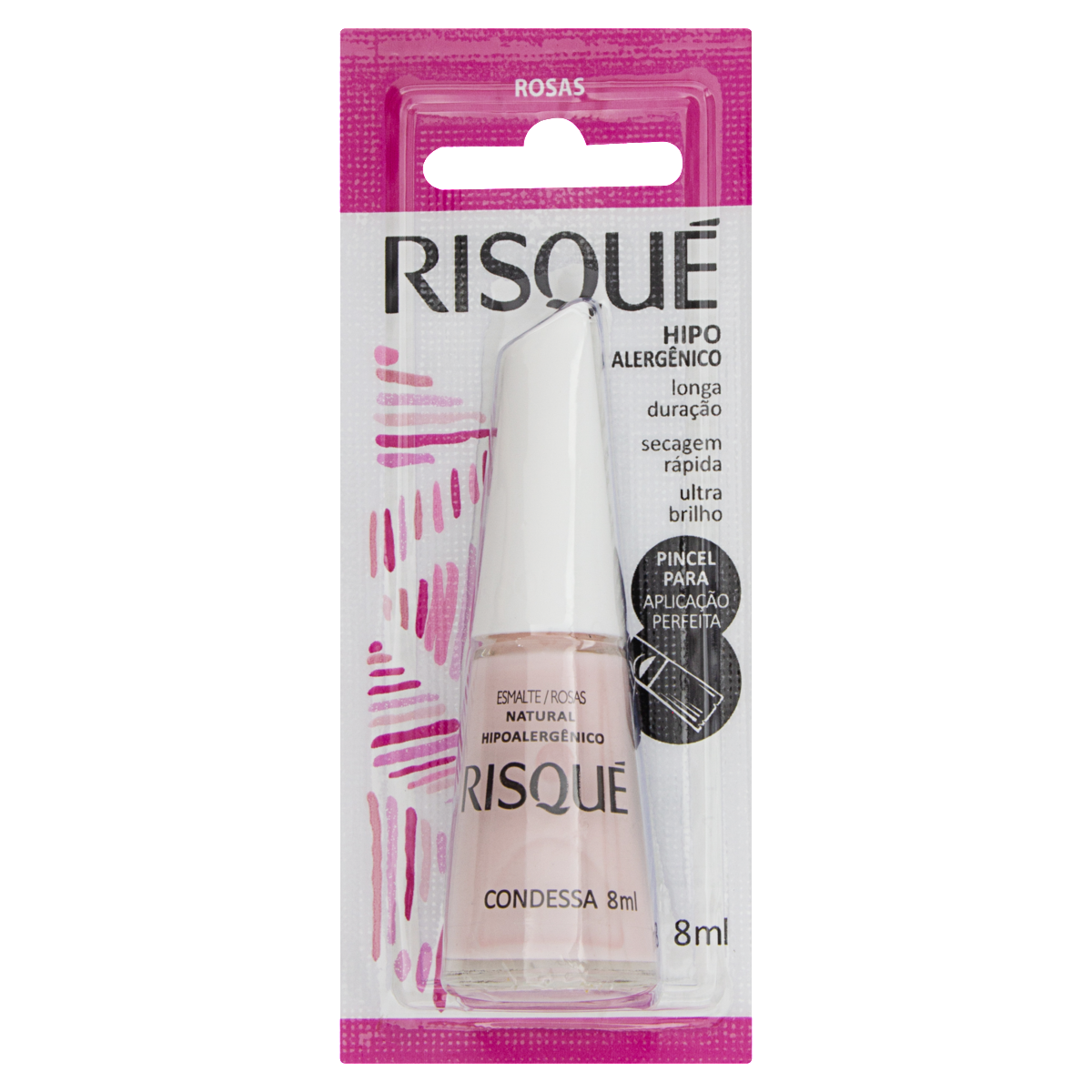 ESMALTE NATURAL CONDESSA RISQUÉ ROSAS BLISTER 8ML 0