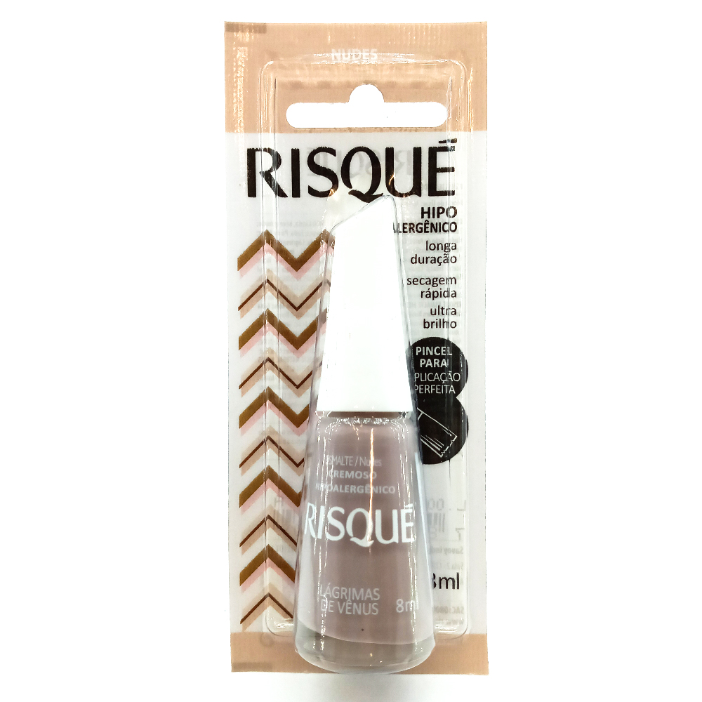 ESMALTE CREMOSO LÁGRIMAS DE VÊNUS RISQUÉ NUDES BLISTER 8ML