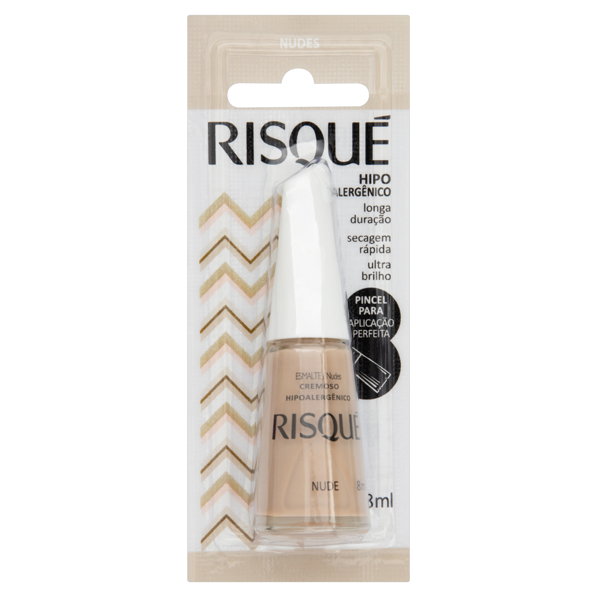 ESMALTE CREMOSO NUDE RISQUÉ NUDES BLISTER 8ML