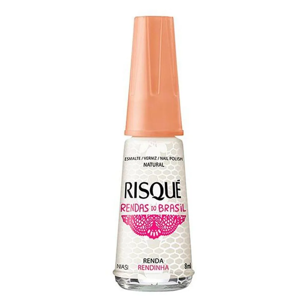 ESMALTE NATURAL RENDINHA RISQUÉ RENDAS DO BRASIL BLISTER 8ML 0