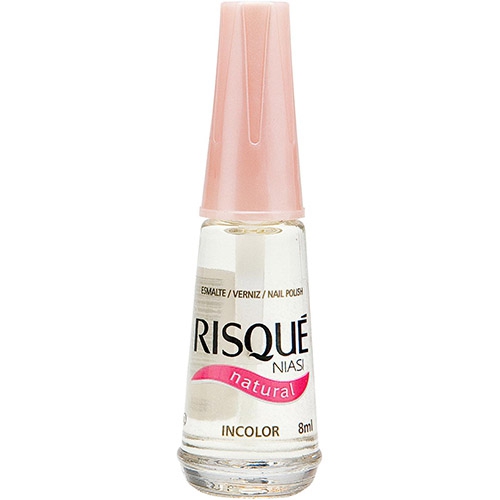 ESMALTE NATURAL INCOLOR RISQUÉ BRANCOS BLISTER 8ML