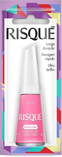 ESMALTE CREMOSO ULTRABRILHO LOOK DO DIA: GOOD VIBES RISQUÉ BLISTER 8ML