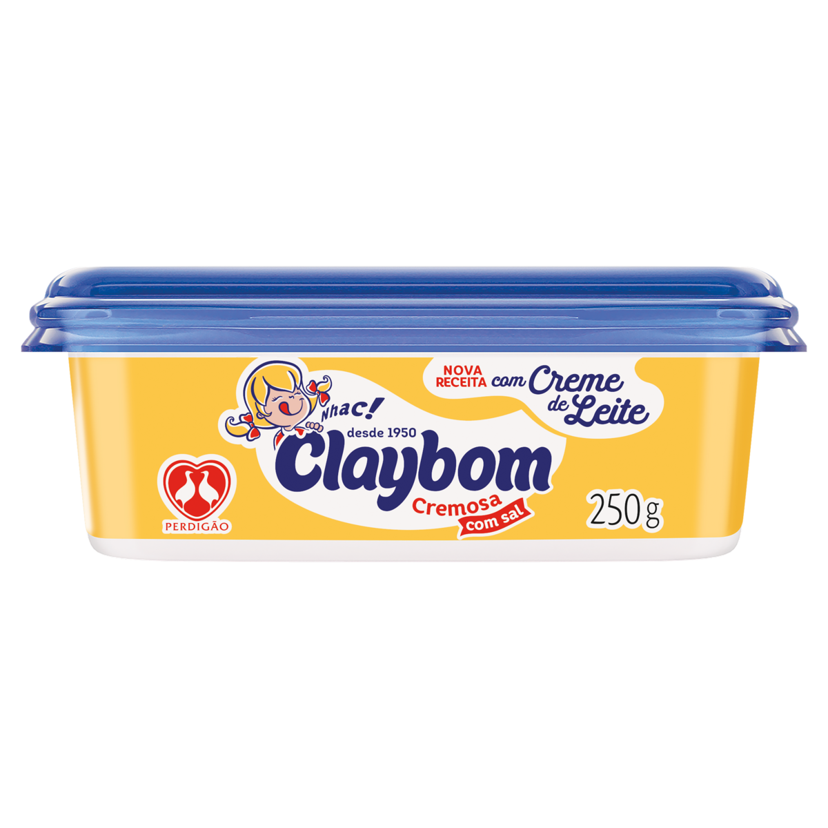 MARGARINA CREMOSA COM SAL E CREME DE LEITE CLAYBOM POTE 250G 0