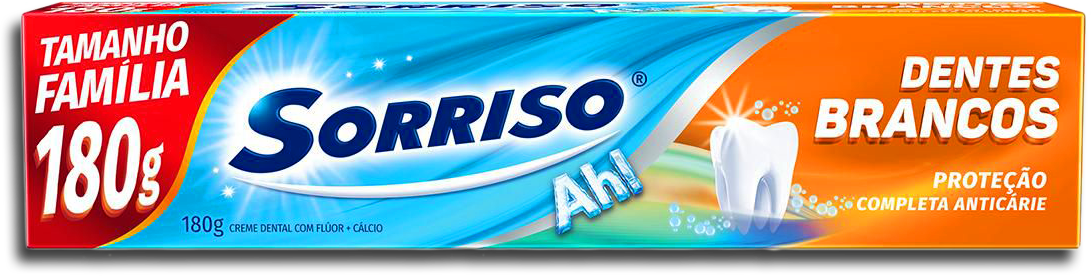 CREME DENTAL SORRISO DENTES BRANCOS CAIXA 180G TAMANHO FAMÍLIA 0