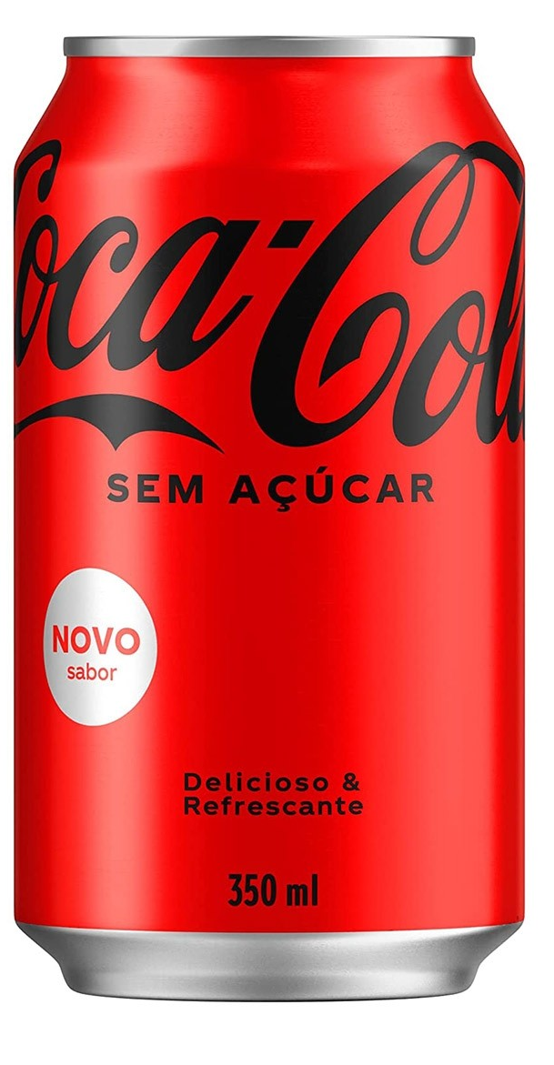 REFRIGERANTE ZERO AÇÚCAR COCA-COLA LATA 350ML 0