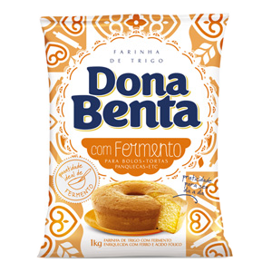FARINHA DE TRIGO COM FERMENTO DONA BENTA PACOTE 1KG