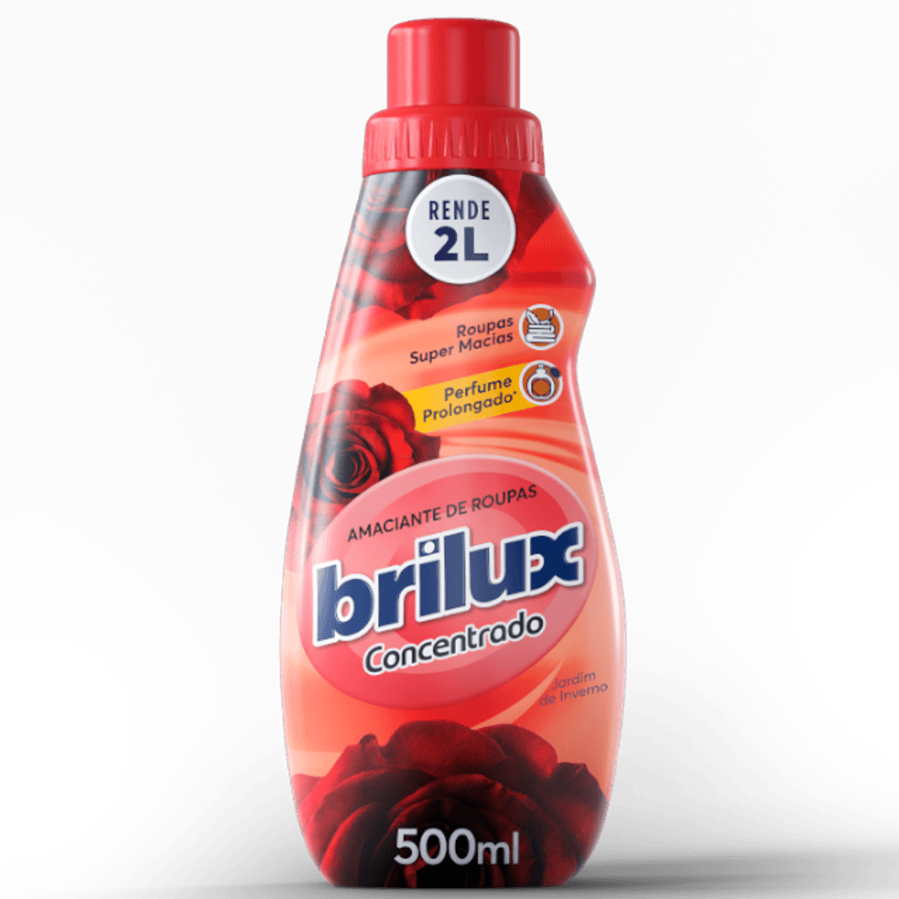 AMACIANTE DE ROUPA CONCENTRADO JARDIM DE INVERNO BRILUX FRASCO 500ML