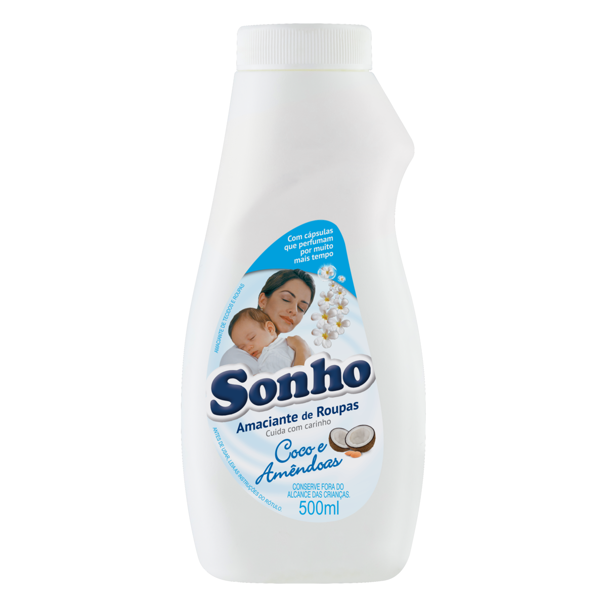 AMACIANTE DE ROUPA DILUÍDO COCO E AMÊNDOAS SONHO FRASCO 500ML