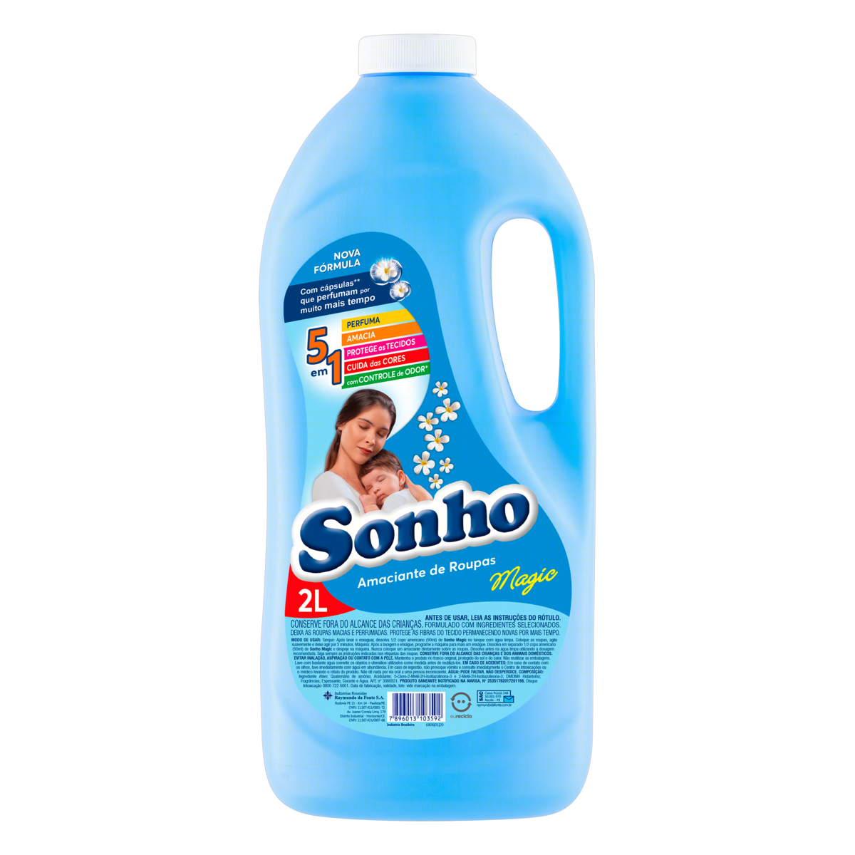 AMACIANTE DE ROUPA DILUÍDO MAGIC SONHO FRASCO 2L 0