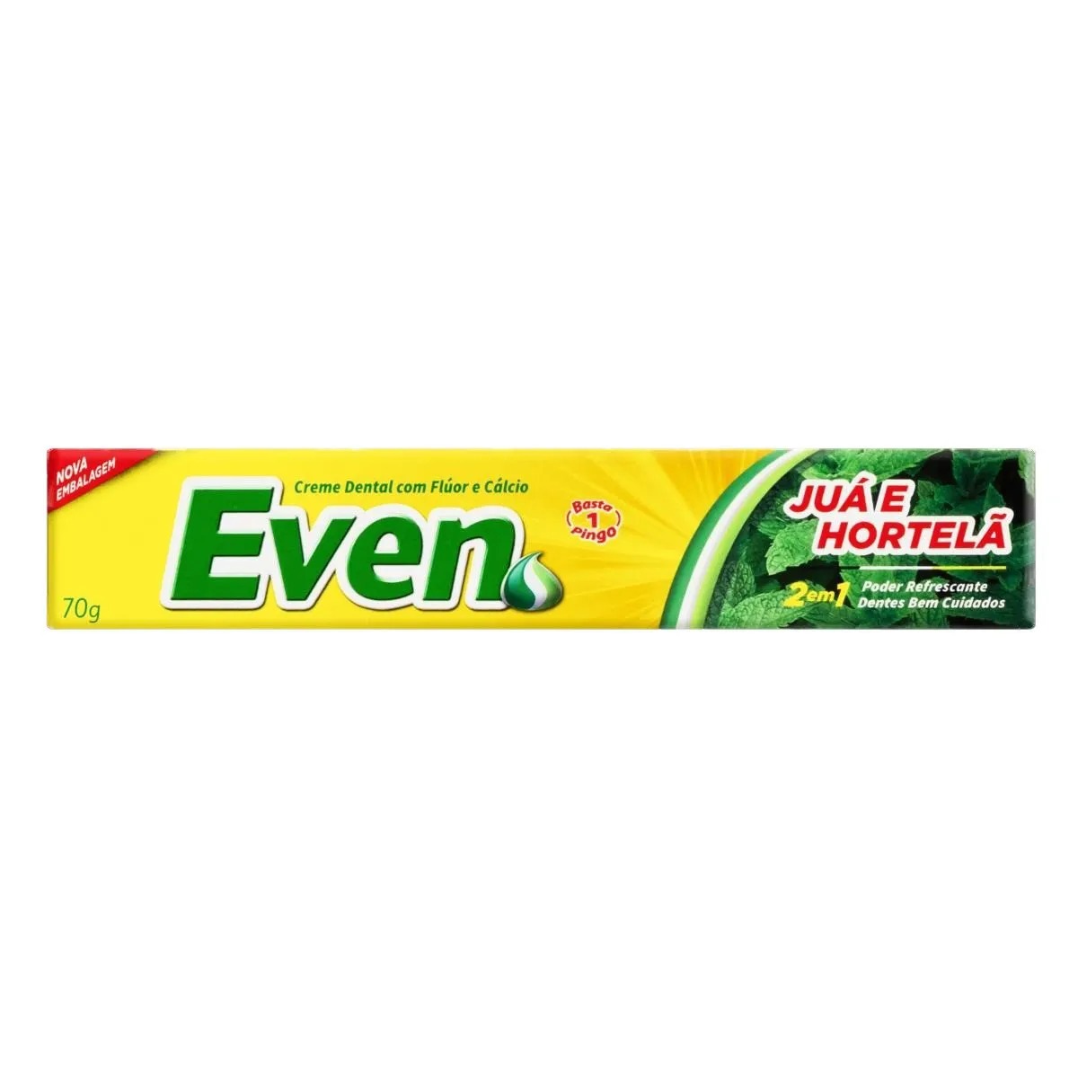 CREME DENTAL JUÁ E HORTELÃ EVEN CAIXA 70G 0