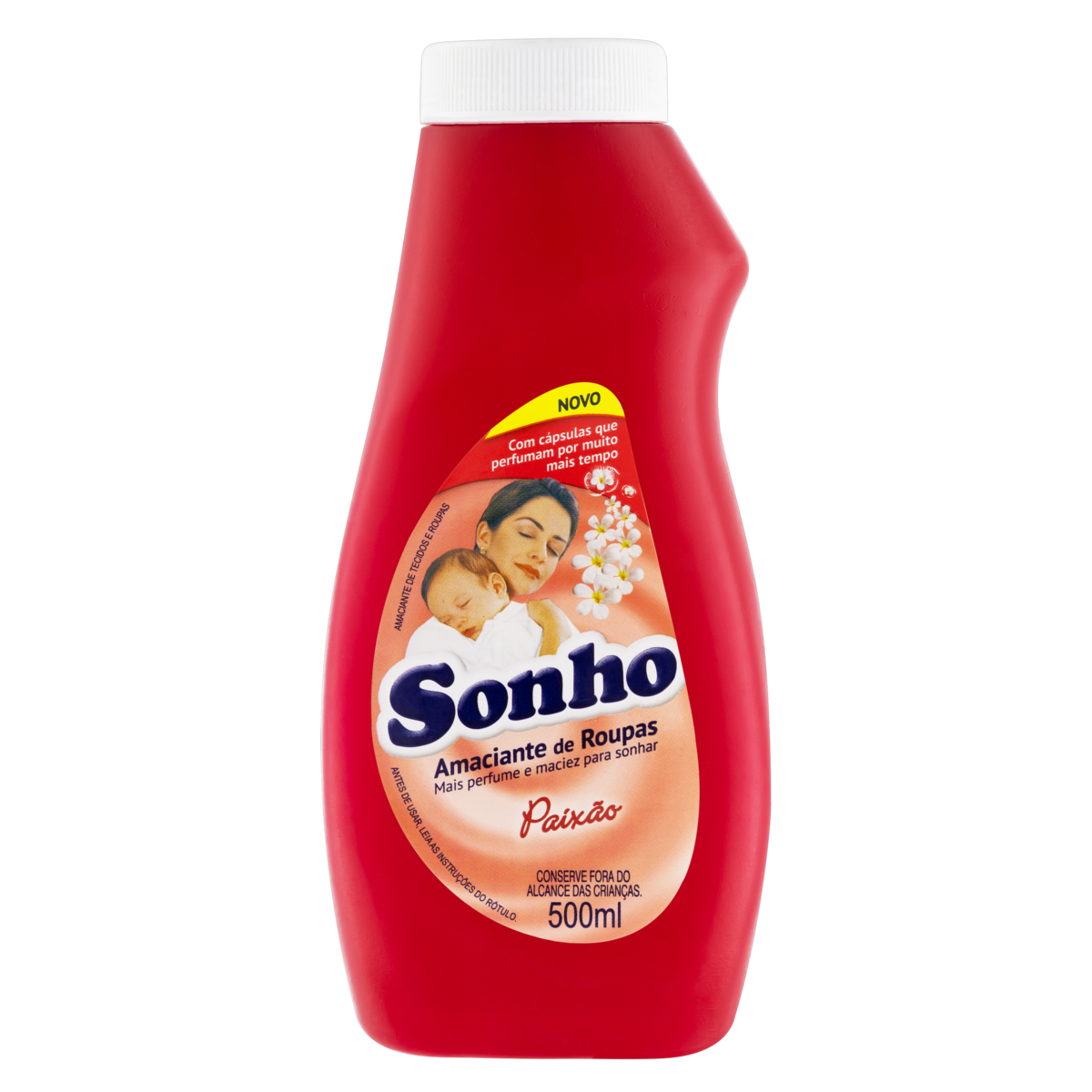 AMACIANTE DE ROUPA DILUÍDO PAIXÃO SONHO FRASCO 500ML