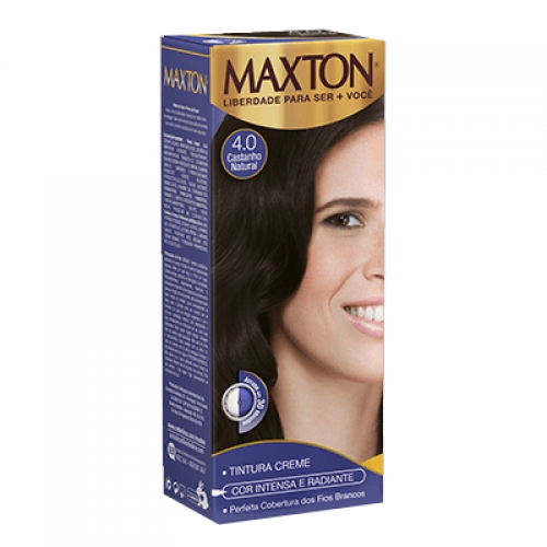 KIT TINTURA CREME 4.0 CASTANHO NATURAL MAXTON