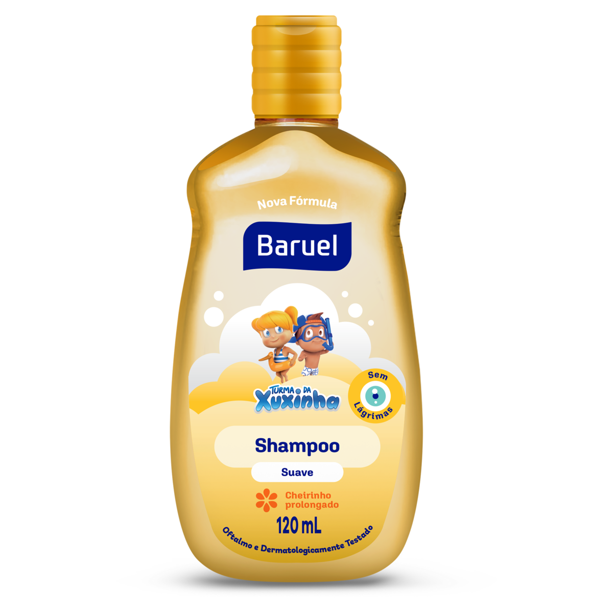 SHAMPOO INFANTIL SUAVE TURMA DA XUXINHA BARUEL FRASCO 120ML