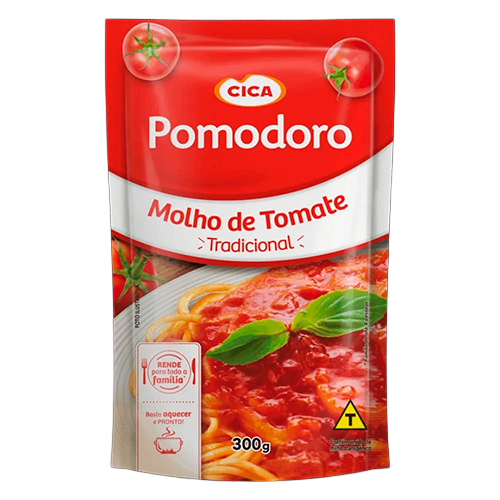 MOLHO DE TOMATE POMODORO TRADICIONAL CICA SACHÊ 300G