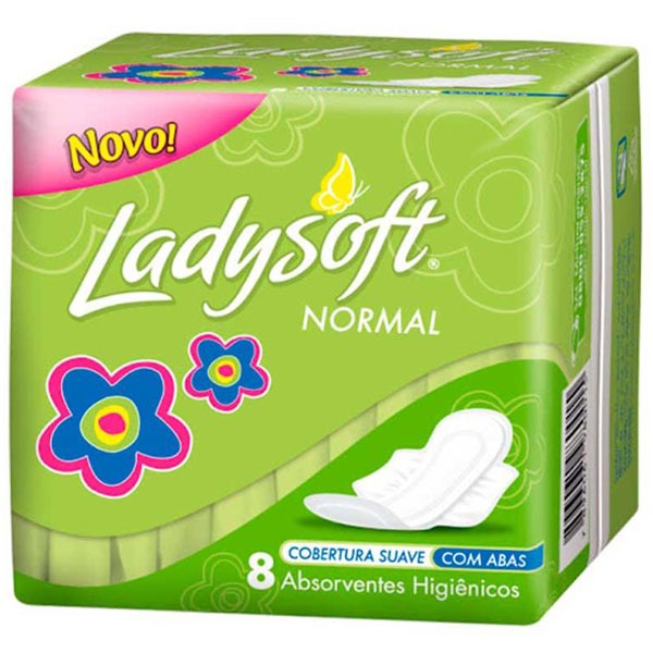 ABSORVENTE LADYSOFT NORMAL C/8 C/ABAS SUAVE 0