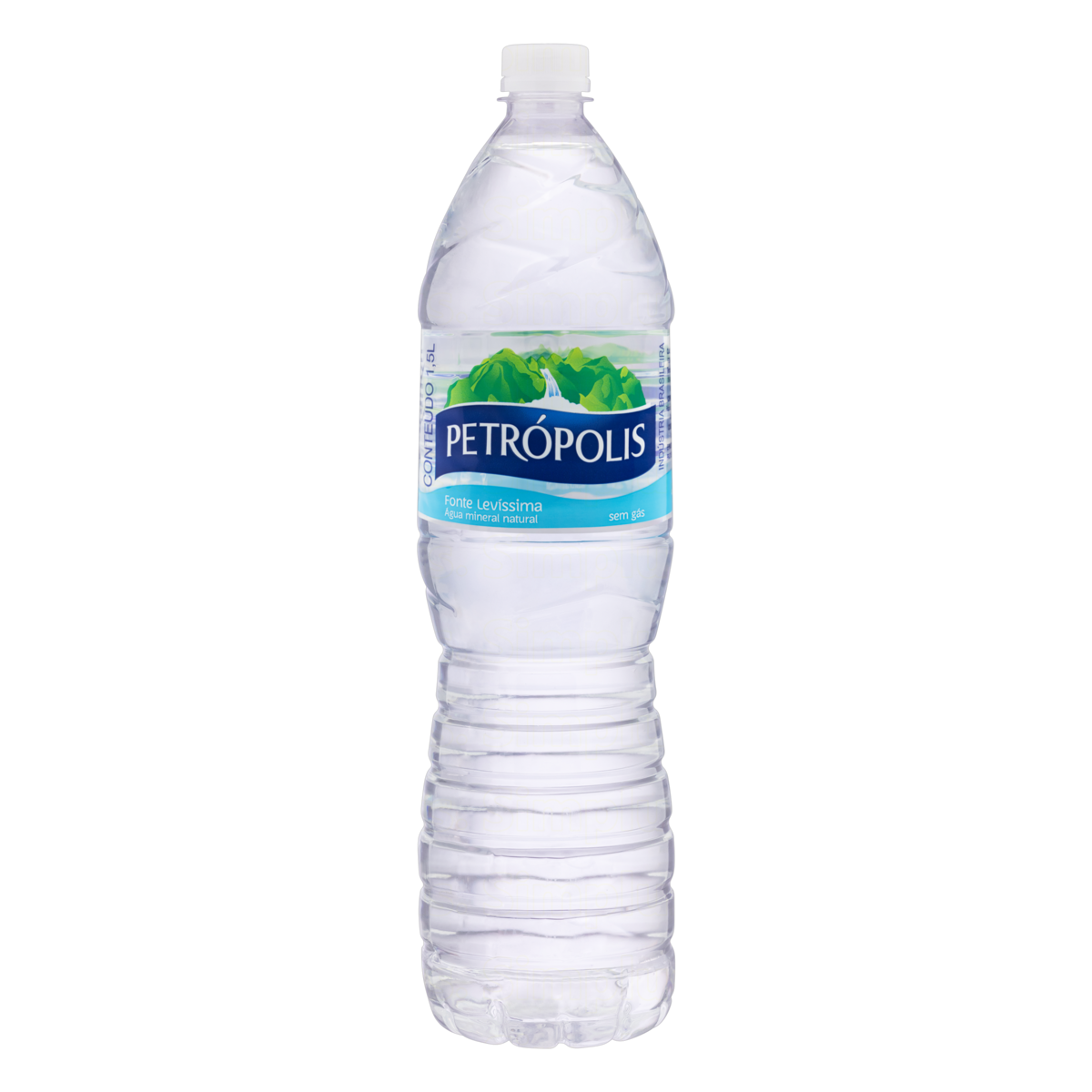 ÁGUA MINERAL NATURAL SEM GÁS PETRÓPOLIS GARRAFA 1,5L