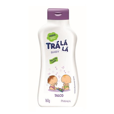 TALCO BEBÊ TRÁ LÁ LÁ BABY SUAVE FRASCO 160G 0