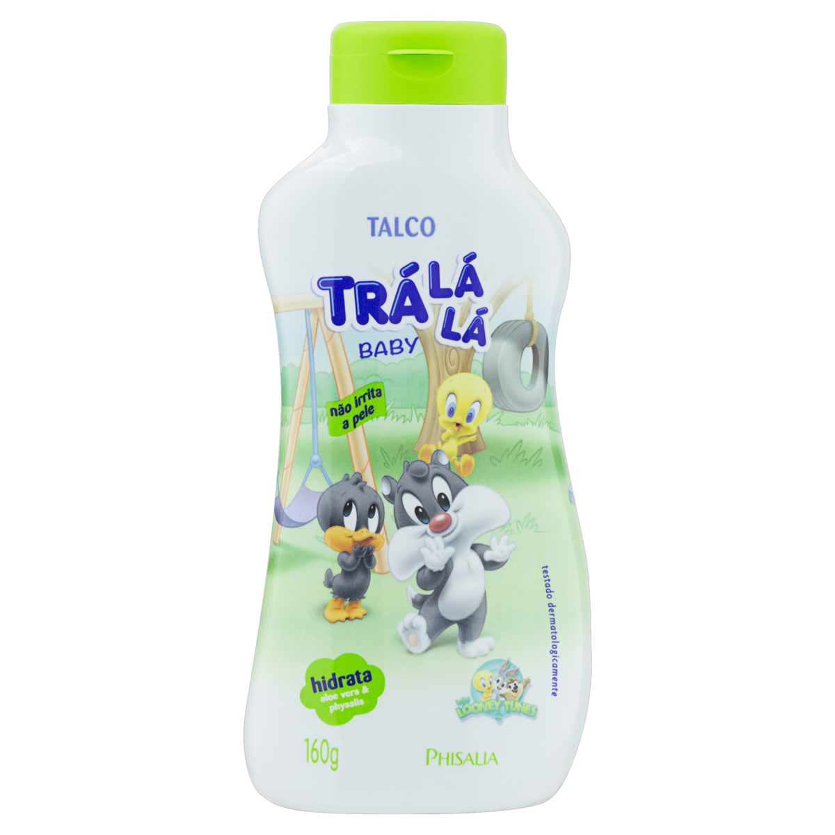 TALCO BEBÊ TRÁ LÁ LÁ BABY HIDRATA FRASCO 160G