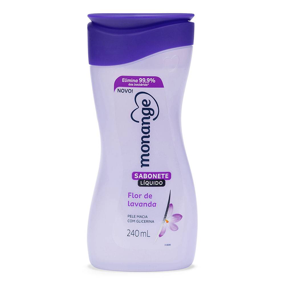 SABONETE LÍQUIDO FLOR DE LAVANDA MONANGE FRASCO 240ML 0