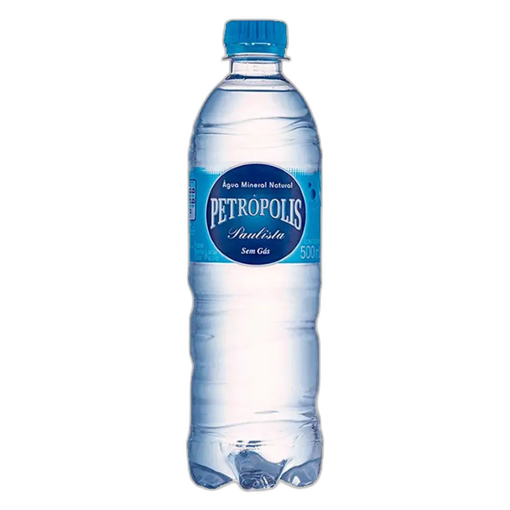 ÁGUA MINERAL NATURAL SEM GÁS PETRÓPOLIS GARRAFA 500ML