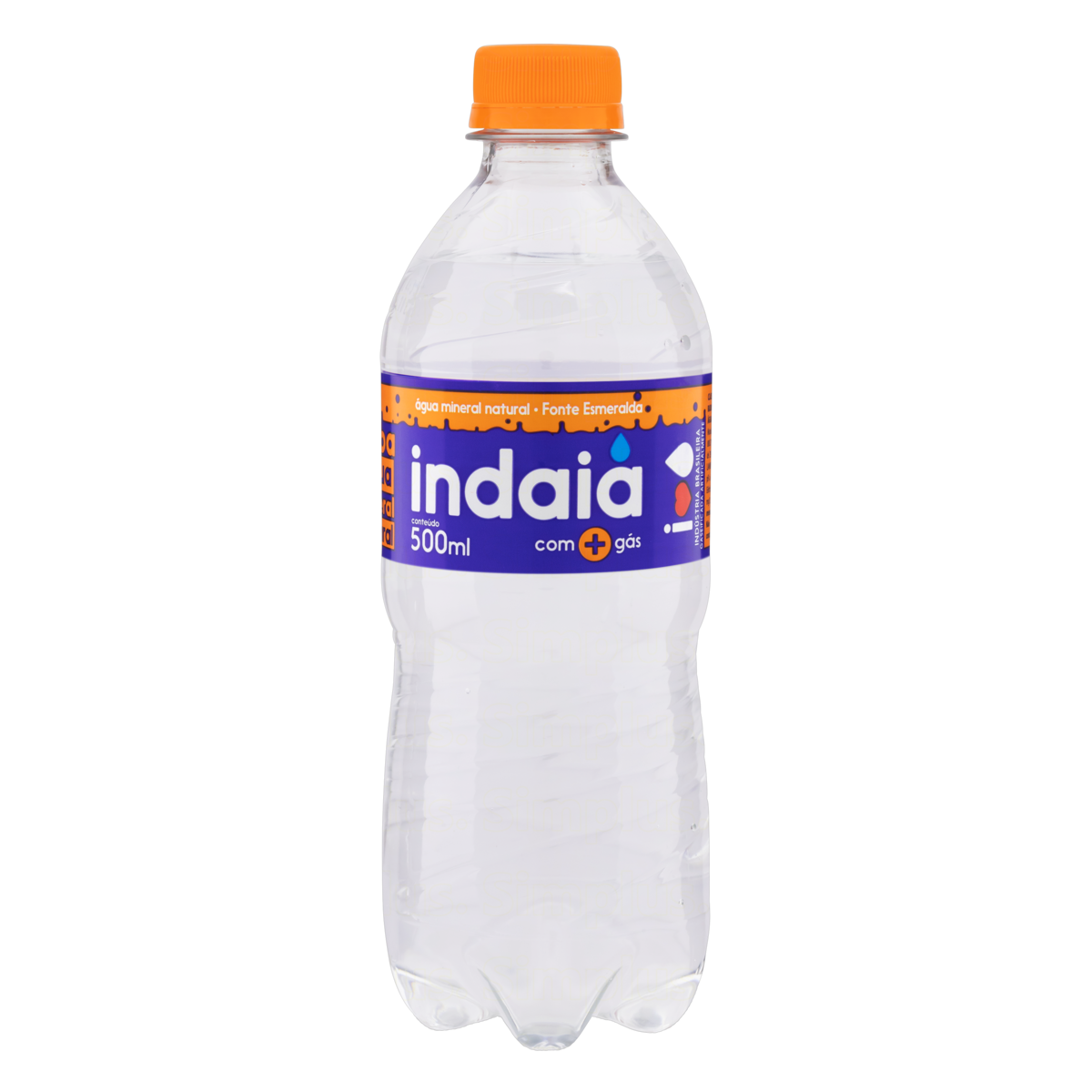 ÁGUA MINERAL NATURAL COM GÁS INDAIÁ GARRAFA 500ML 0