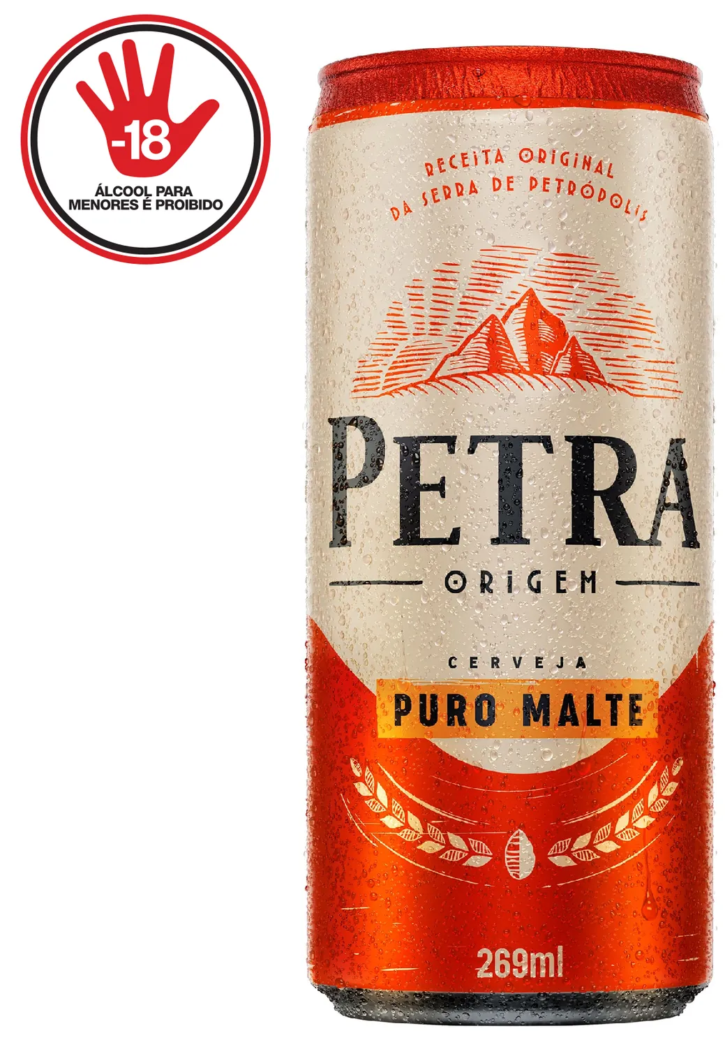 CERVEJA PETRA PURO MALTE LATA 269ML