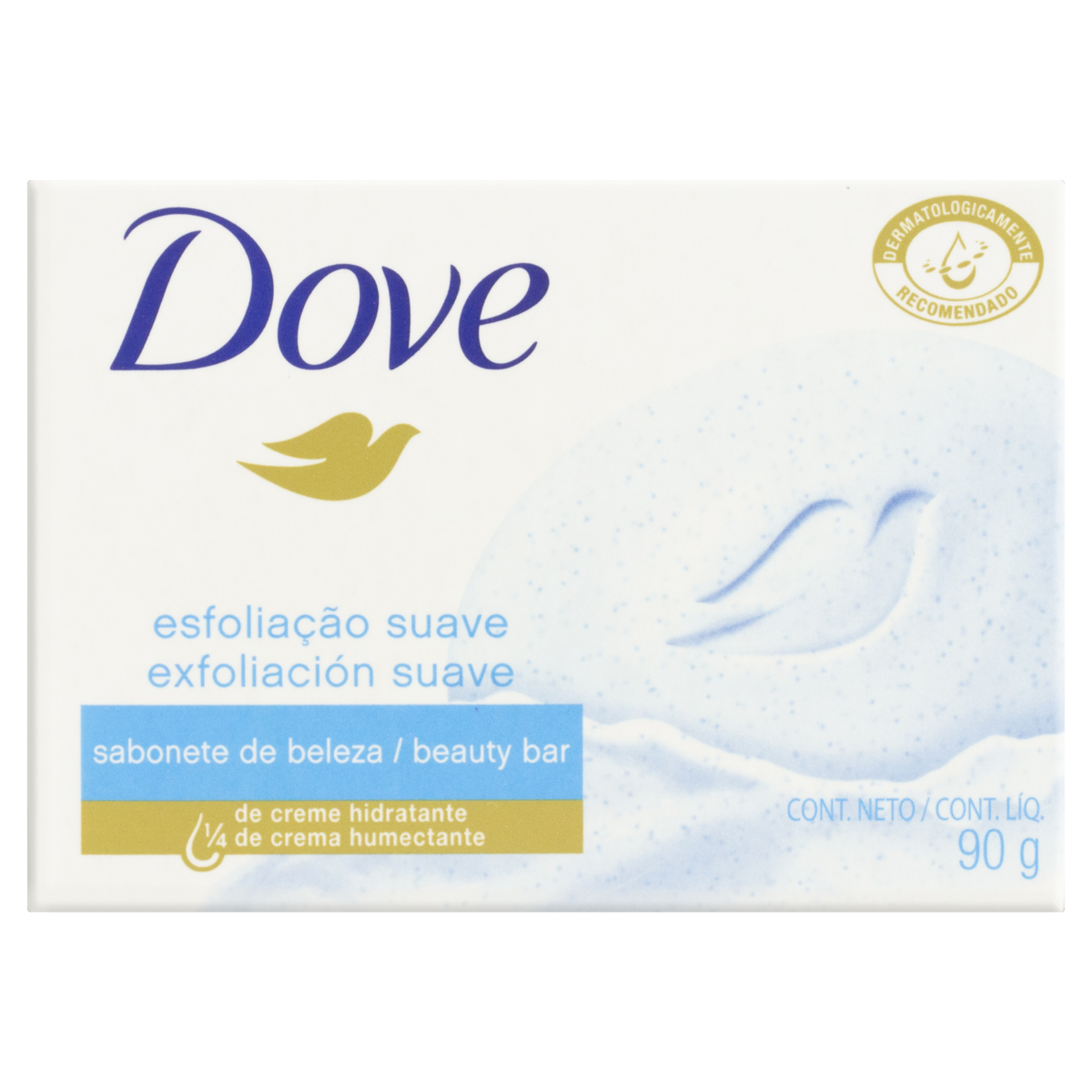 SABONETE BARRA ESFOLIAÇÃO SUAVE DOVE CAIXA 90G