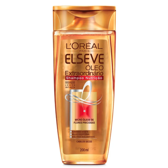 SHAMPOO ELSEVE OLEO EXTRAORDINARIO NUTRICAO 200ML LOREAL 0