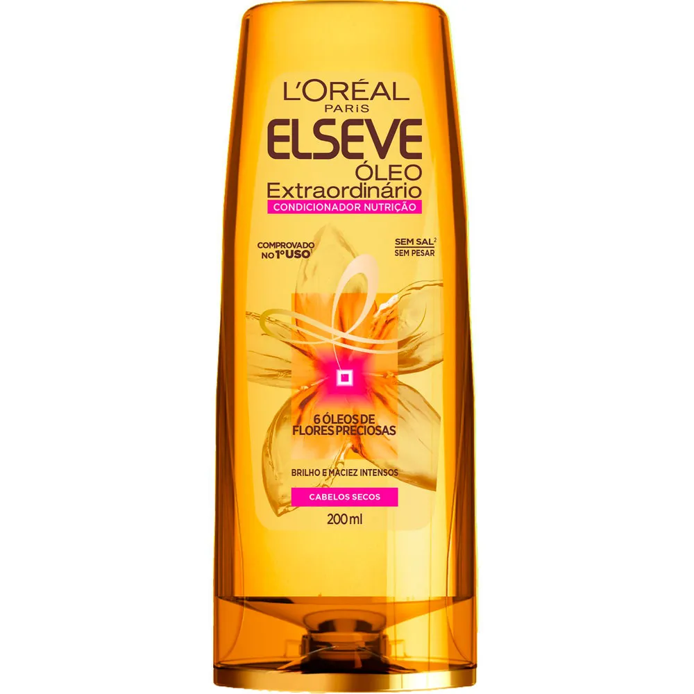 CONDICIONADOR LORÉAL PARIS ELSEVE ÓLEO EXTRAORDINÁRIO FRASCO 200ML 0