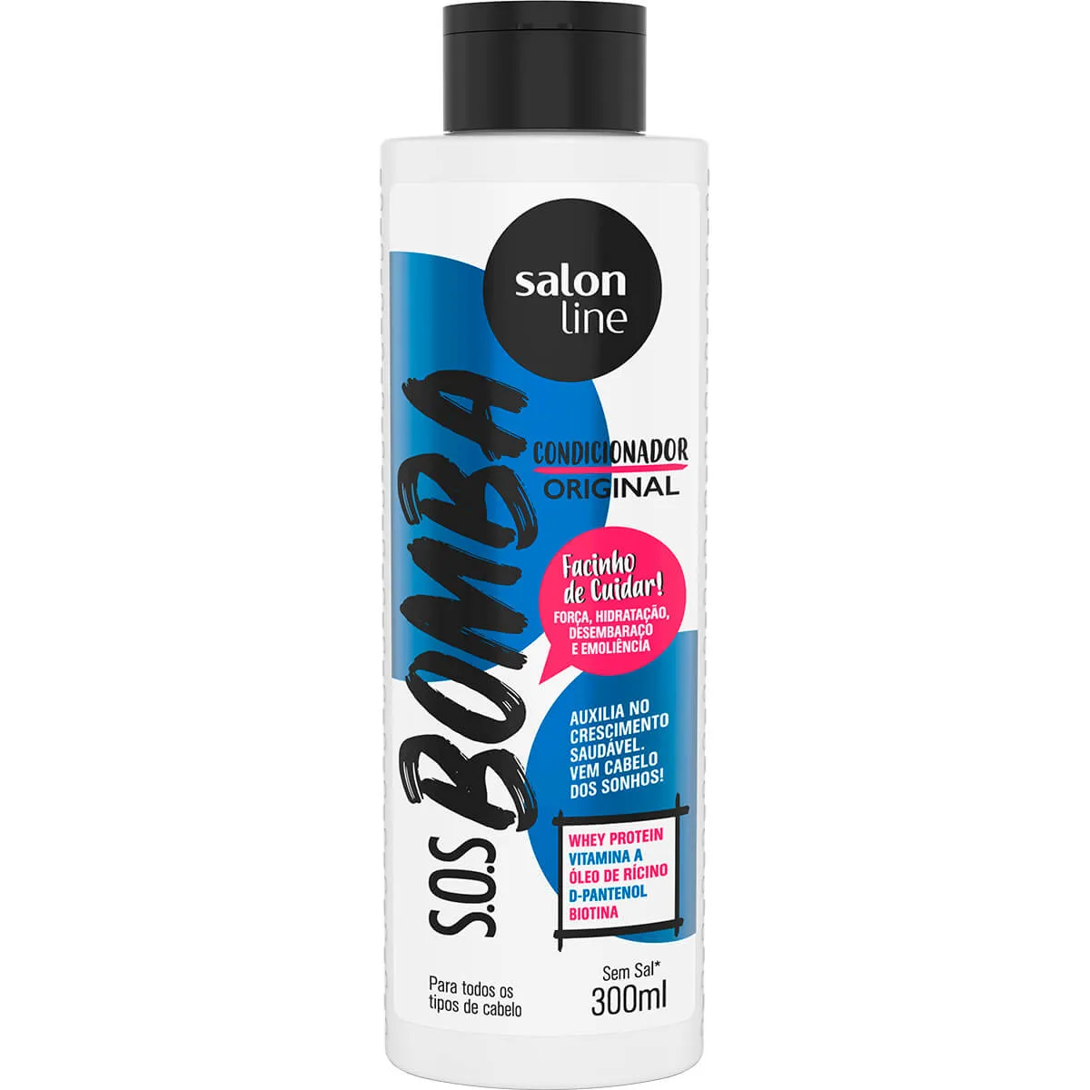 CONDICIONADOR SALON LINE S.O.S BOMBA FRASCO 300ML 0