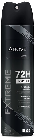 ANTITRANSPIRANTE AEROSSOL INVISIBLE BLACK ABOVE MEN EXTREME 150ML SPRAY