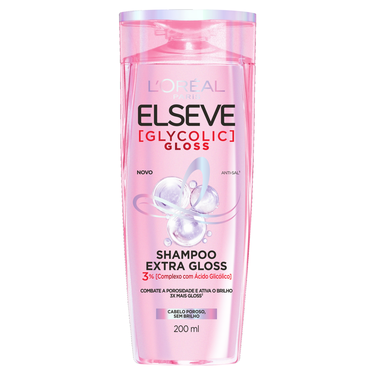 SHAMPOO LORÉAL PARIS ELSEVE GLYCOLIC GLOSS FRASCO 200ML 0