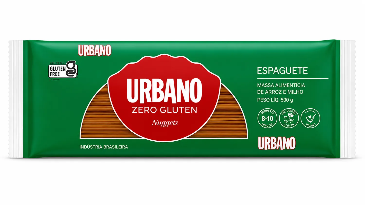 MACARRÃO DE ARROZ INTEGRAL ESPAGUETE URBANO PACOTE 500G