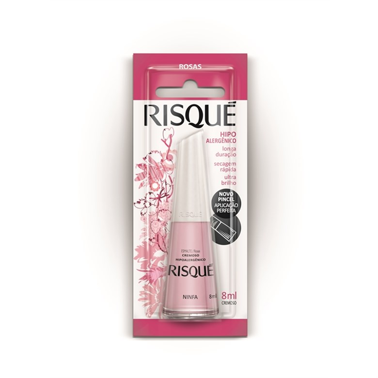 ESMALTE CREMOSO NINFA 8ML RISQUE 0