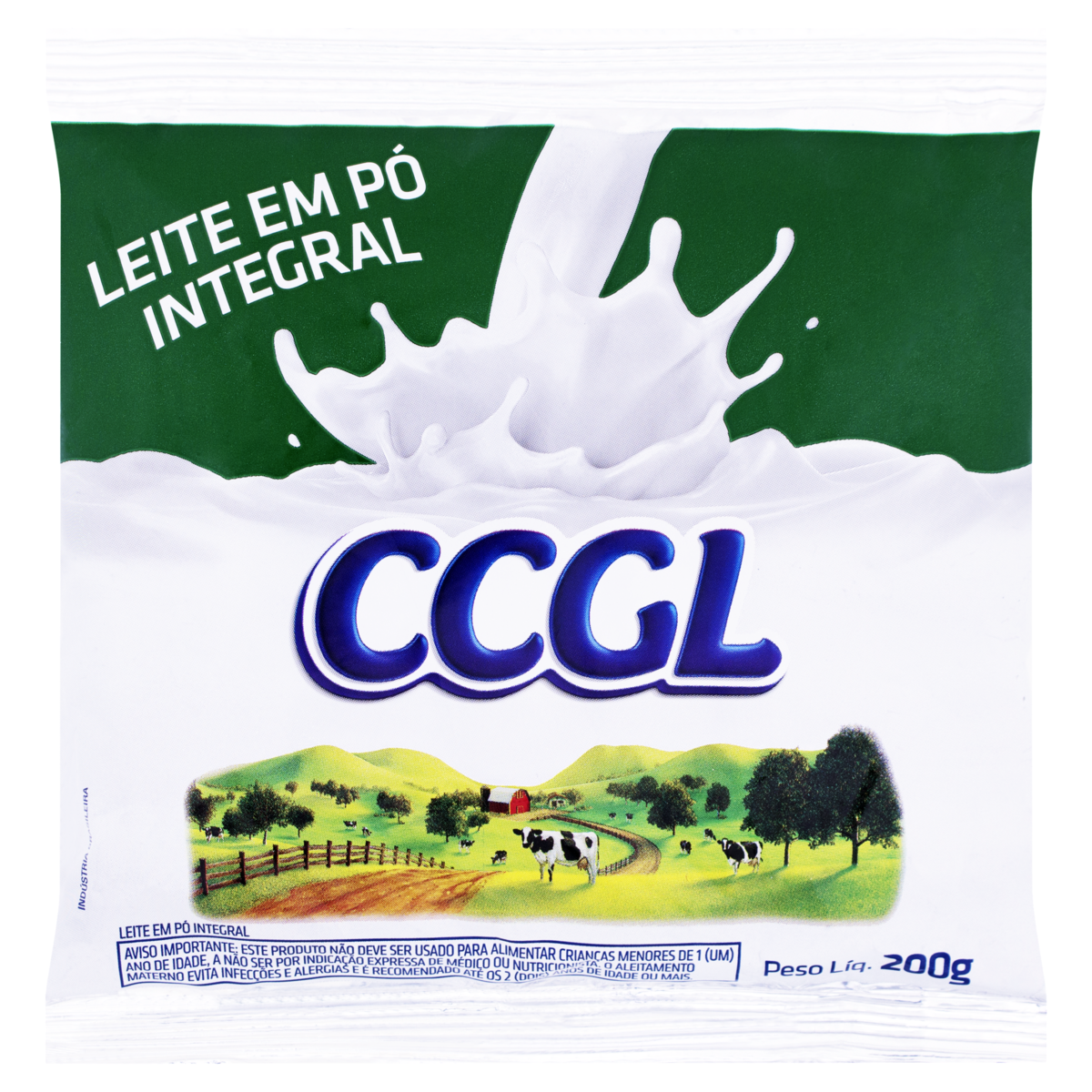 LEITE PÓ INTEGRAL CCGL PACOTE 200G