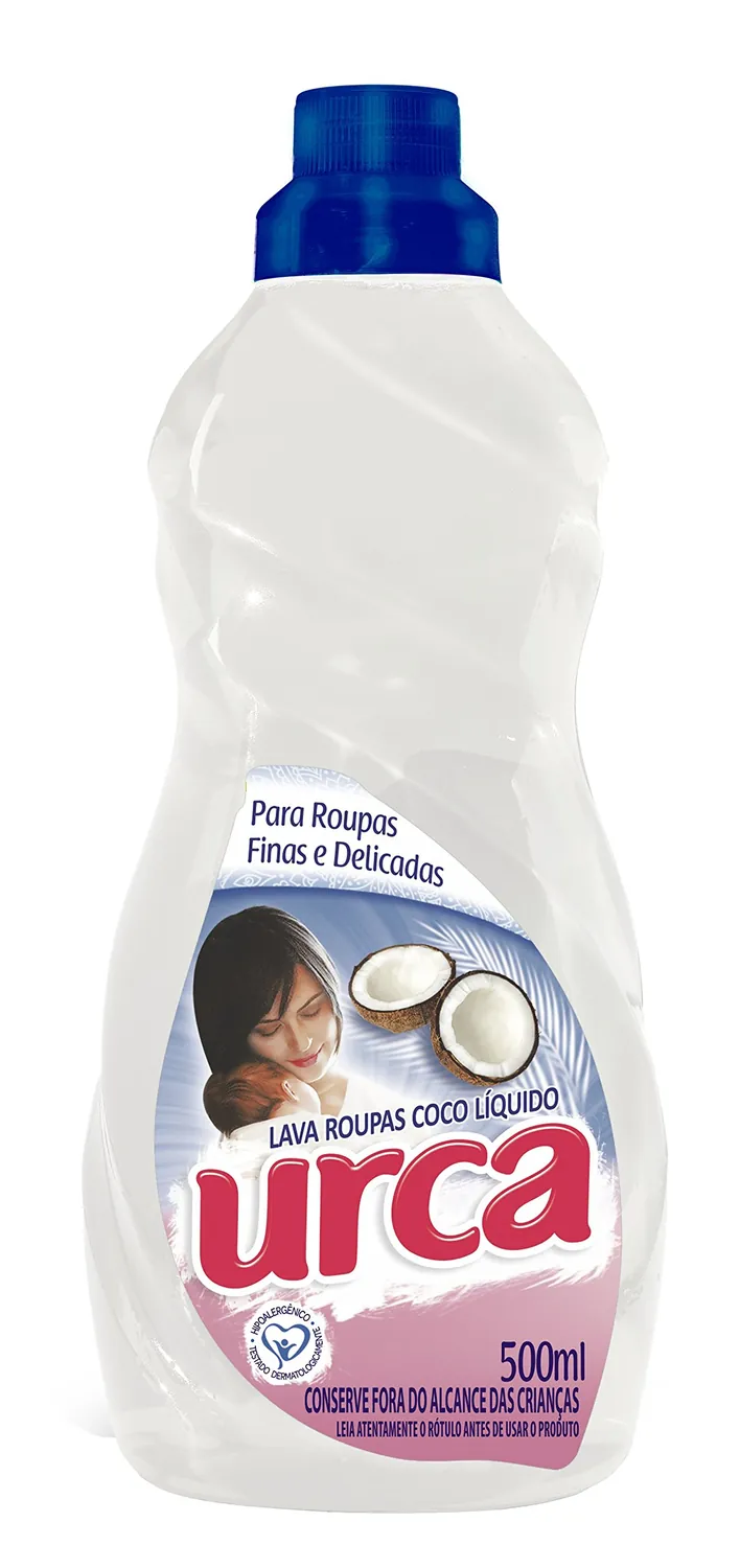 LAVA-ROUPAS LÍQUIDO COCO URCA FRASCO 500ML