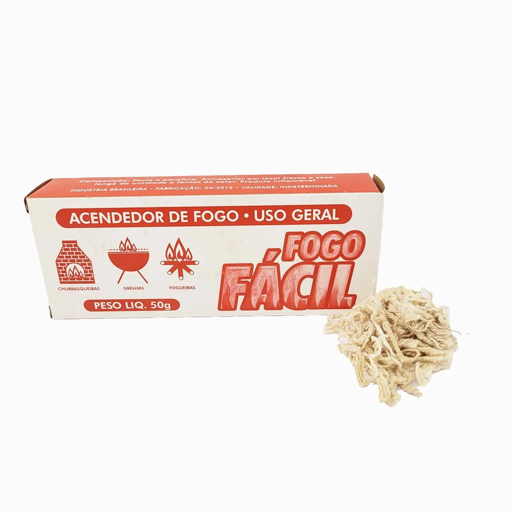 ACENDEDOR FOGO FACIL CAIXA 50G