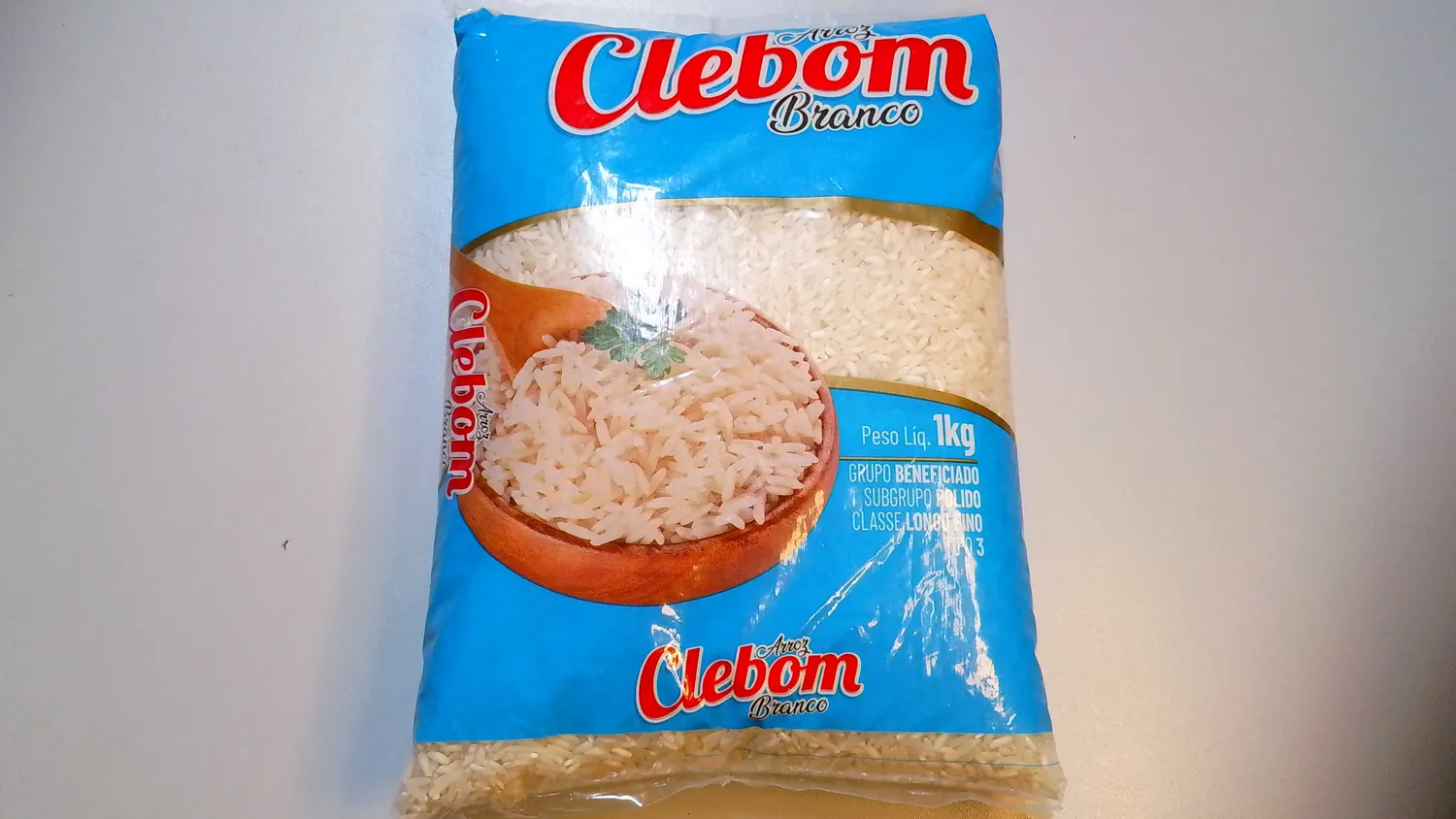 ARROZ CLEBOM BENEF BRANCO T3 1KG