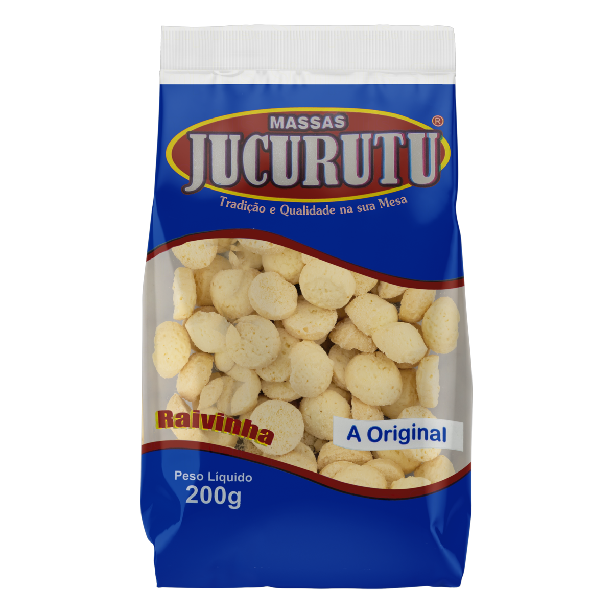 BISCOITO RAIVINHA MASSAS JUCURUTU PACOTE 200G 0