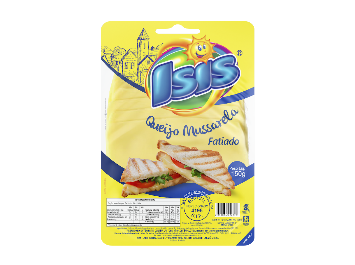 QUEIJO MUSSARELA ISIS FATIADO 150G