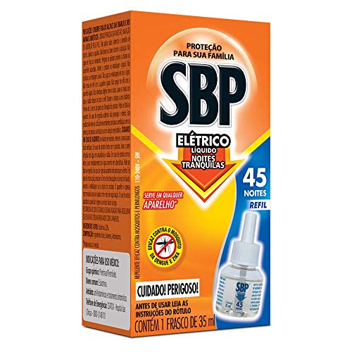REPELENTE LÍQUIDO ELÉTRICO SBP CAIXA 32,9ML REFIL 0