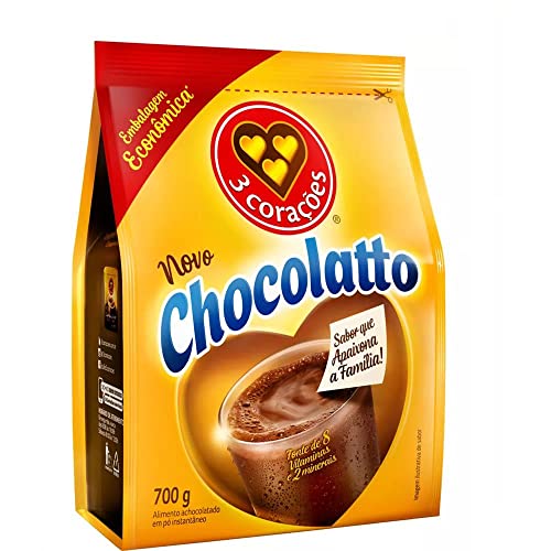 ACHOCOLATADO PÓ 3 CORAÇÕES CHOCOLATTO PACOTE 700G