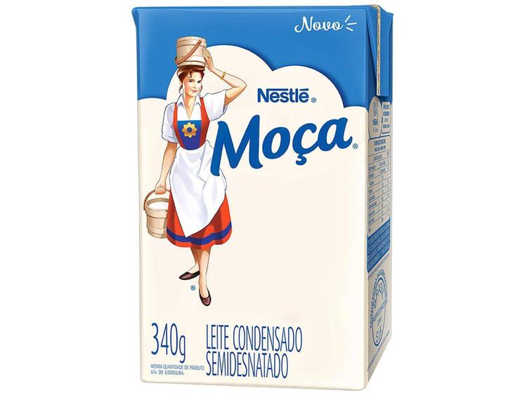 LEITE CONDENSADO SEMIDESNATADO MOÇA CAIXA 340G 0