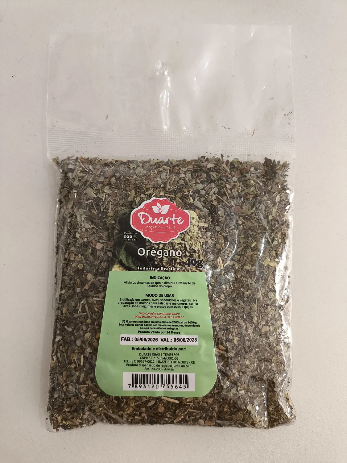 OREGANO 40G DUARTE