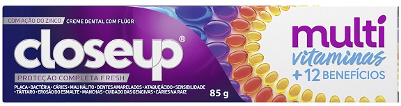 CD CLOSE-UP 85G MULTIVITAMINA E BENEFICIOS FRESH — imagem 1