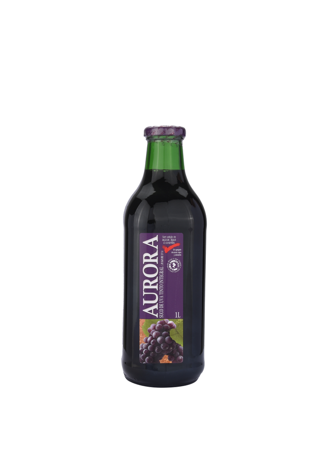 SUCO INTEGRAL UVA TINTO AURORA GARRAFA 1L