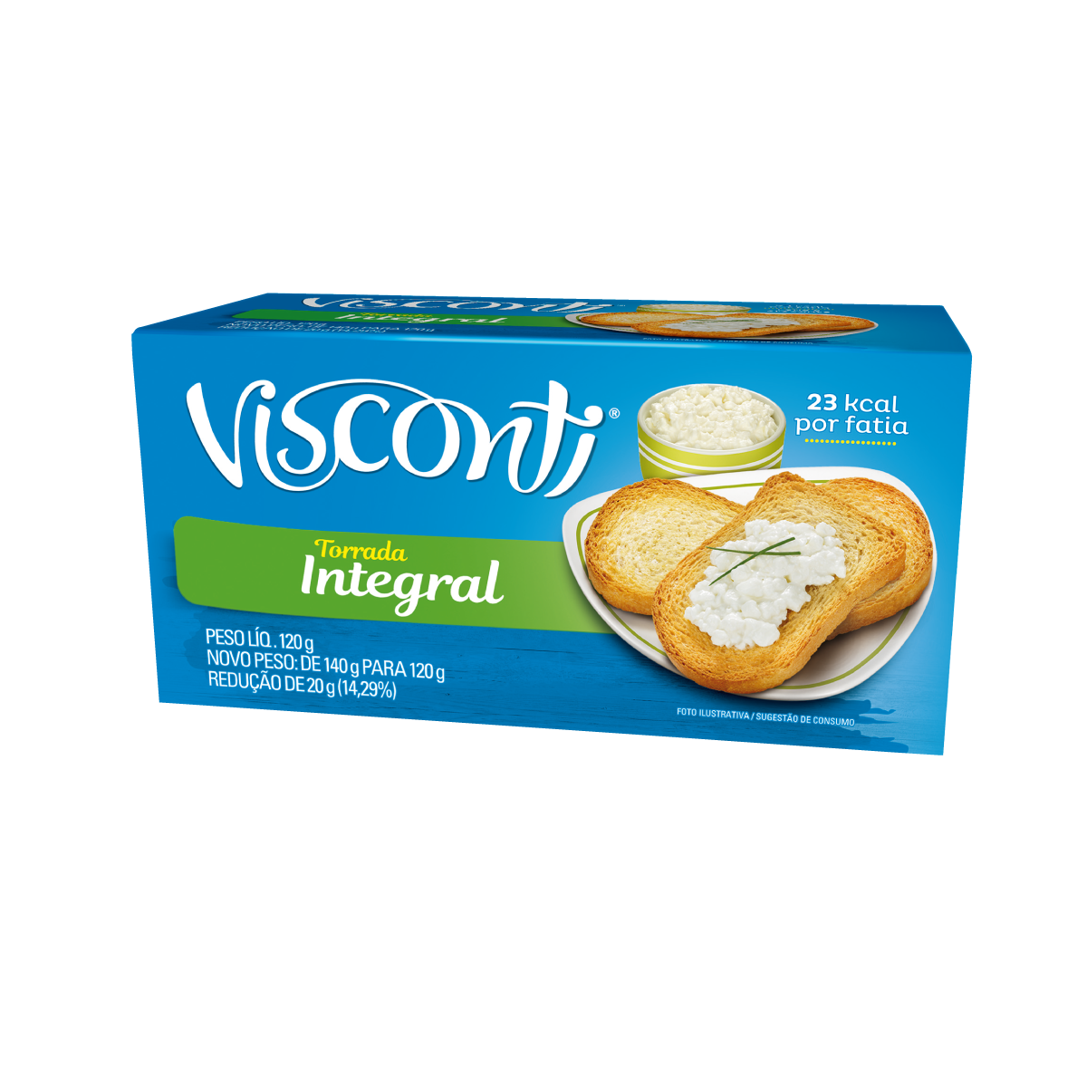 TORRADA INTEGRAL VISCONTI PACOTE 120G 0