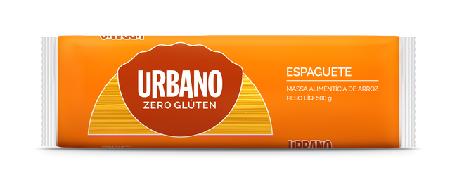 MASSA ALIMENTÍCIA DE ARROZ URBANO ESPAGUETE 500G
